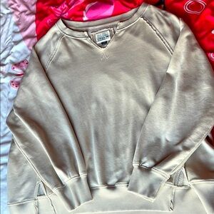 American Eagle Women’s Tan Crewneck Sweatshirt